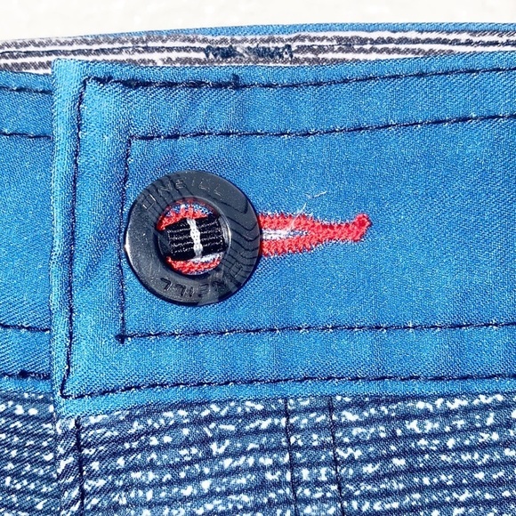O'neill Hybrid Blue Striped Colorblock Size 40 Swim Trunks Board Shorts - Picture 5 of 16